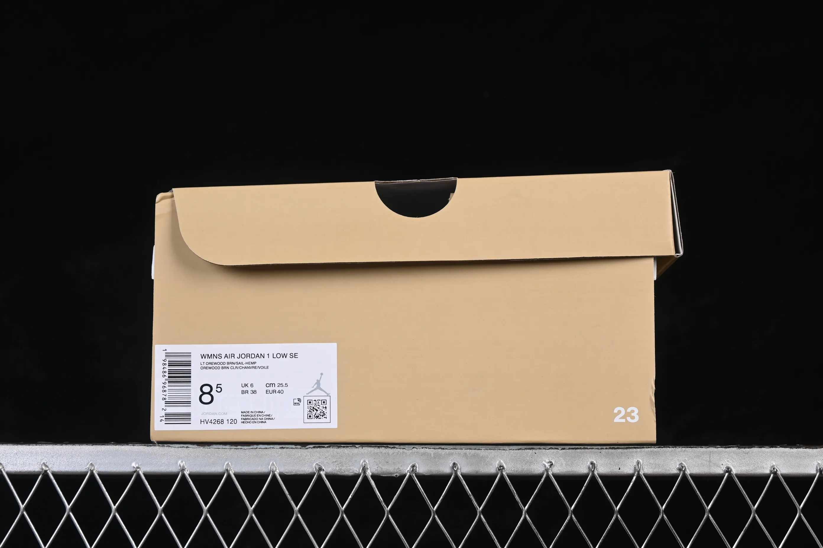 All categories Air Jordan Jordan series basketball shoes Air Jordan 1 Low G version pure original Air Jordan 1 Low AJ1 Joe 1 meter white brown low-top casual sneakers HV4268-120
